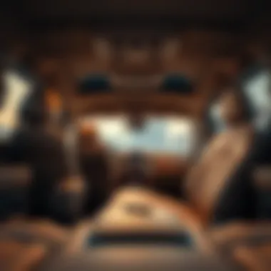 Interior view of a spacious four-door truck highlighting comfort features