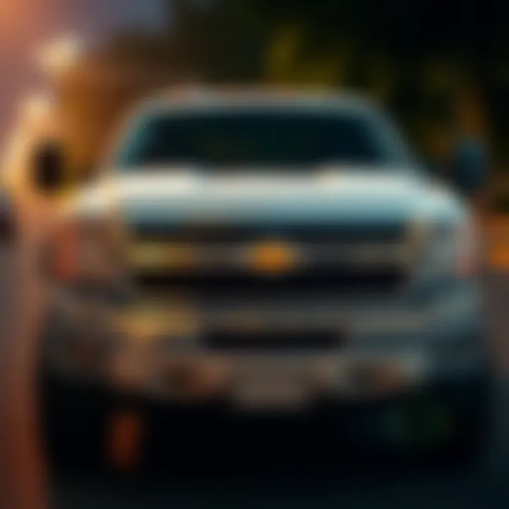 Front view of the 08 Chevy 2500HD showcasing its robust design