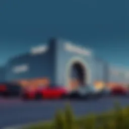 Exterior view of Elmhurst Dodge dealership