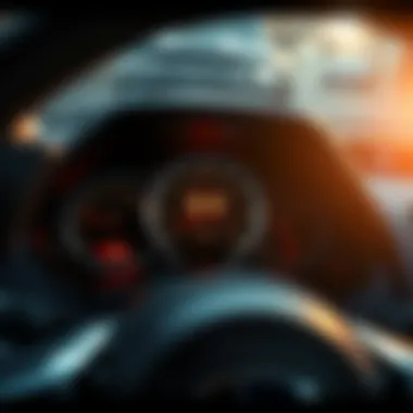 Performance metrics displayed on a Subaru WRX dashboard