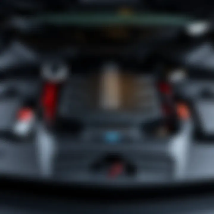 Power Specifications of the 2019 Dodge Challenger SXT Engine Engine compartment of the 2019 Dodge Challenger SXT displaying power specs