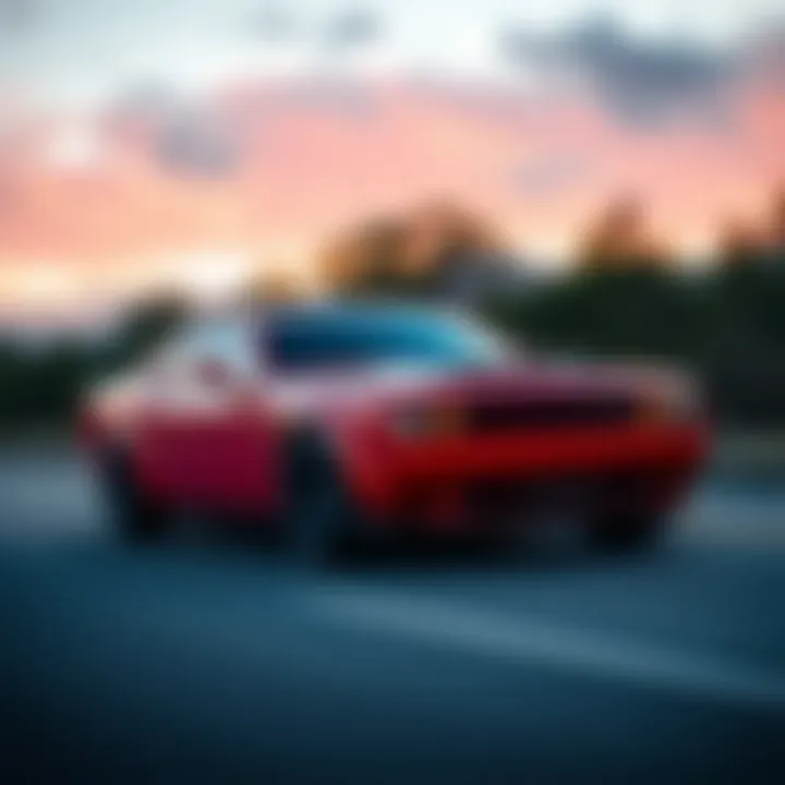 Performance of the 2019 Dodge Challenger SXT in Action 2019 Dodge Challenger SXT on the road demonstrating performance