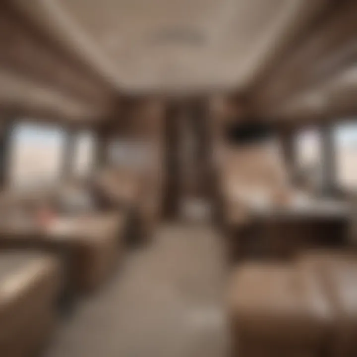 Interior layout of a Clipper RV demonstrating spaciousness and comfort