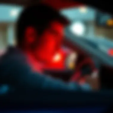 Searching for Car Title Information A person searching online for vehicle title information