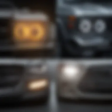 Feature Comparison of LED and Xenon Headlights Side-by-side comparison chart of LED and Xenon features