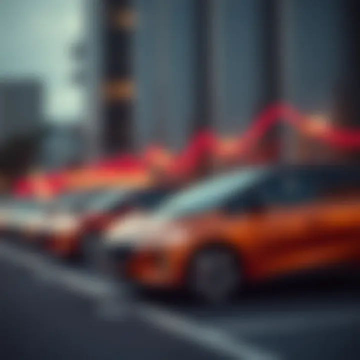 Graphical representation of electric vehicle market trends