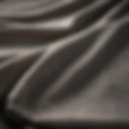 Close-up of a fabric stained with motor grease