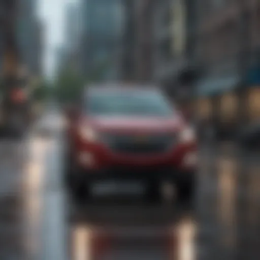 Chevrolet Equinox navigating Seattle's rainy streets