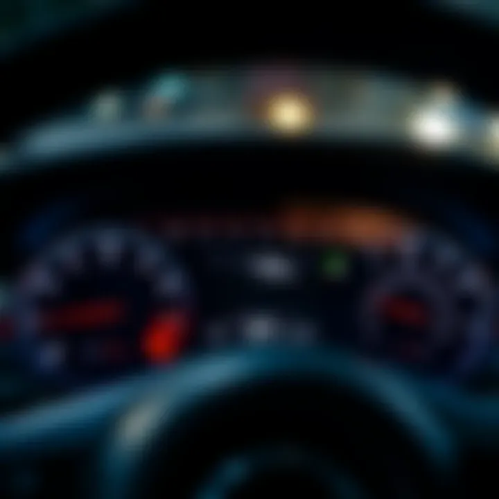 Dashboard displaying performance metrics of the 2020 Nissan Murano