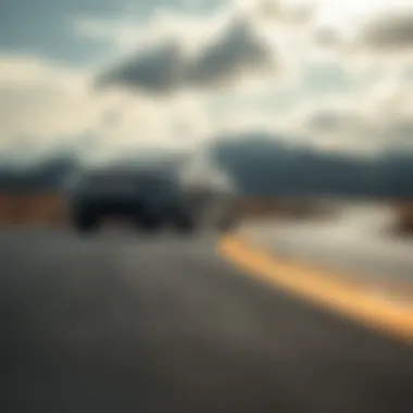 Dynamic performance of Lincoln MKZ on an open road, emphasizing its agility and handling.