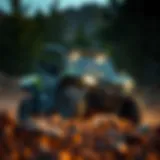 Arctic Cat 1000 side by side vehicle in action on rough terrain