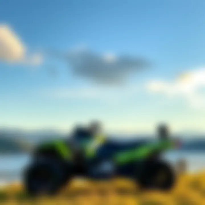 Scenic View with Arctic Cat 1000 Arctic Cat 1000 parked against a scenic backdrop
