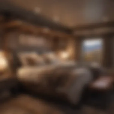 Cozy bedroom layout in an Autumn Ridge RV