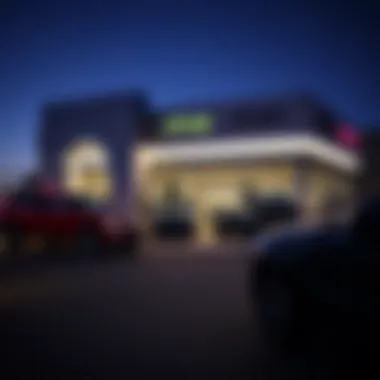 Central Valley Jeep Dodge Ram Dealership Exterior Exterior view of Central Valley Jeep Dodge Ram dealership showcasing vehicle lineup