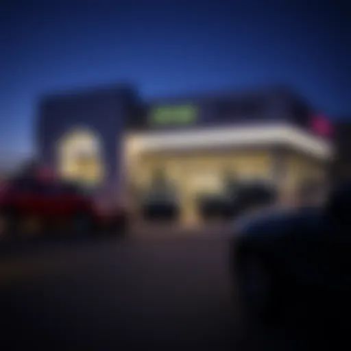 Central Valley Jeep Dodge Ram Dealership Exterior Exterior view of Central Valley Jeep Dodge Ram dealership showcasing vehicle lineup