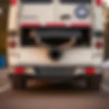 Exterior view of the Chevy Express 2500 showcasing its exhaust system