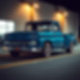 A classic Chevy pickup showcasing the vintage body style
