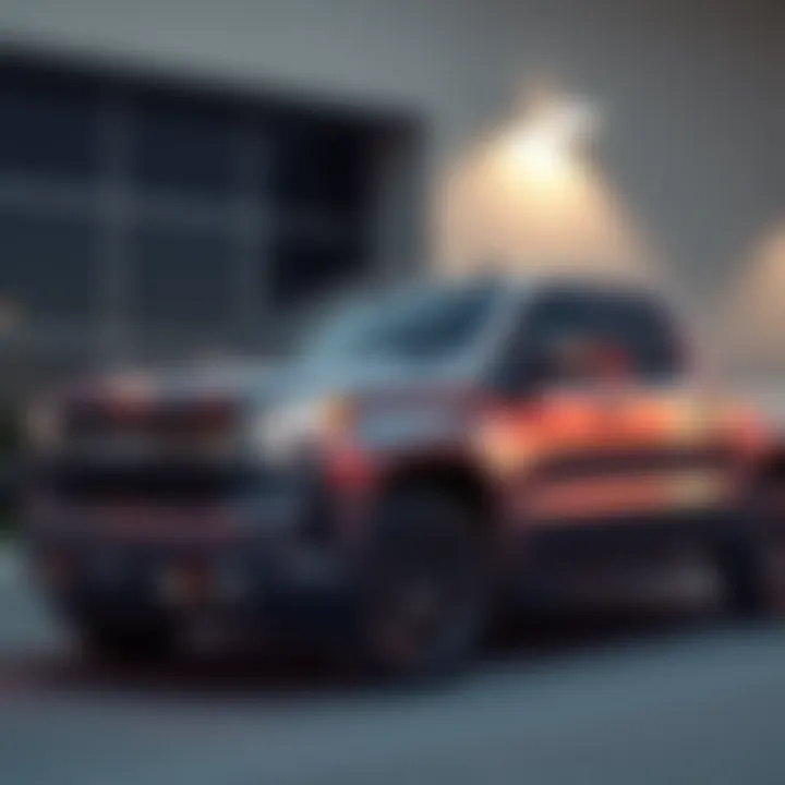 Modern Chevy Pickup Design Modern Chevy pickup highlighting contemporary design features