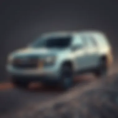 Chevy Tahoe Performance on Challenging Terrains Chevy Tahoe on a rugged terrain demonstrating performance