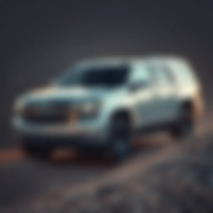 Chevy Tahoe Performance on Challenging Terrains Chevy Tahoe on a rugged terrain demonstrating performance