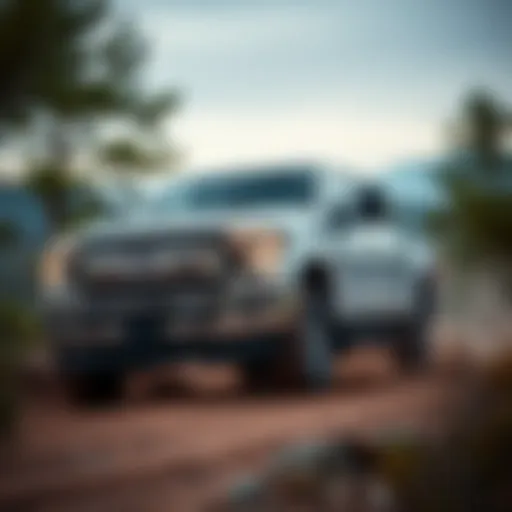 Dynamic view of the Ford F250 Diesel in action on rugged terrain