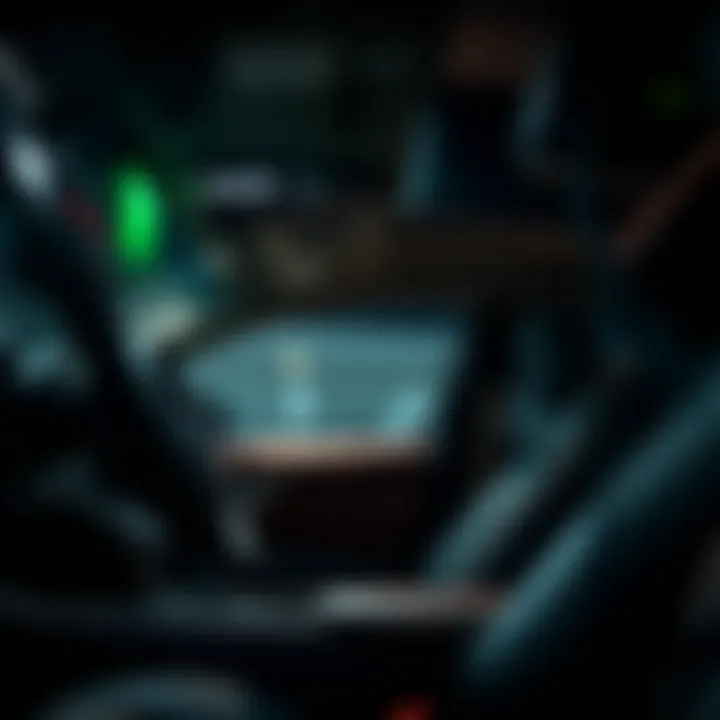 Sophisticated Interior of a Lexus Vehicle Interior of a Lexus Vehicle