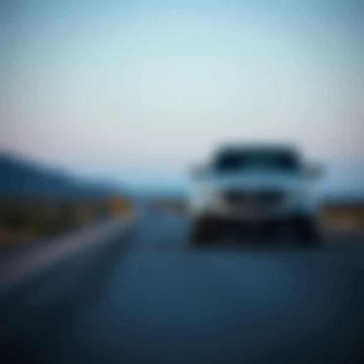 Mercedes-Benz vehicle on a scenic El Paso road