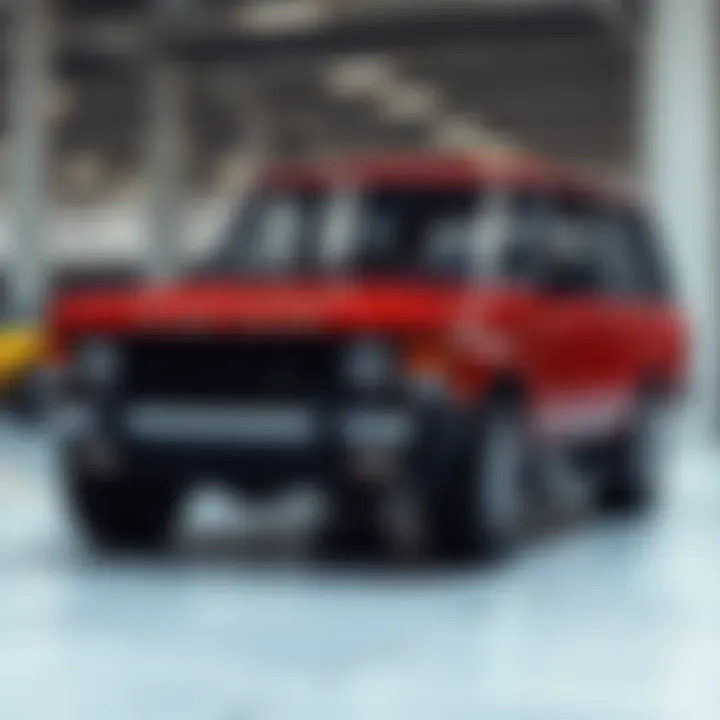 Classic Range Rover model showcasing luxury and performance