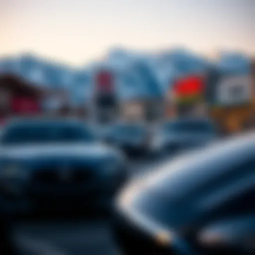 Local Dealerships in Silverthorne A scenic view of Silverthorne showcasing local dealerships