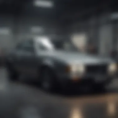 Professional Vehicle Assessment An expert appraiser assessing a vehicle