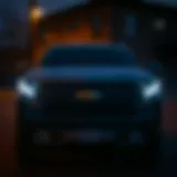 Front view of the 2019 Chevrolet Silverado 1500 LTZ Texas Edition showcasing its robust design.