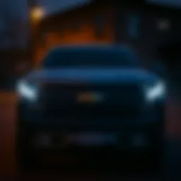 Front view of the 2019 Chevrolet Silverado 1500 LTZ Texas Edition showcasing its robust design.