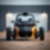 Sleek exterior design of the 3 seater Can-Am