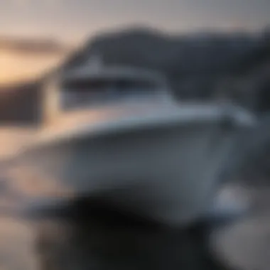 Well-maintained boat with heat shrink wrap after winter storage