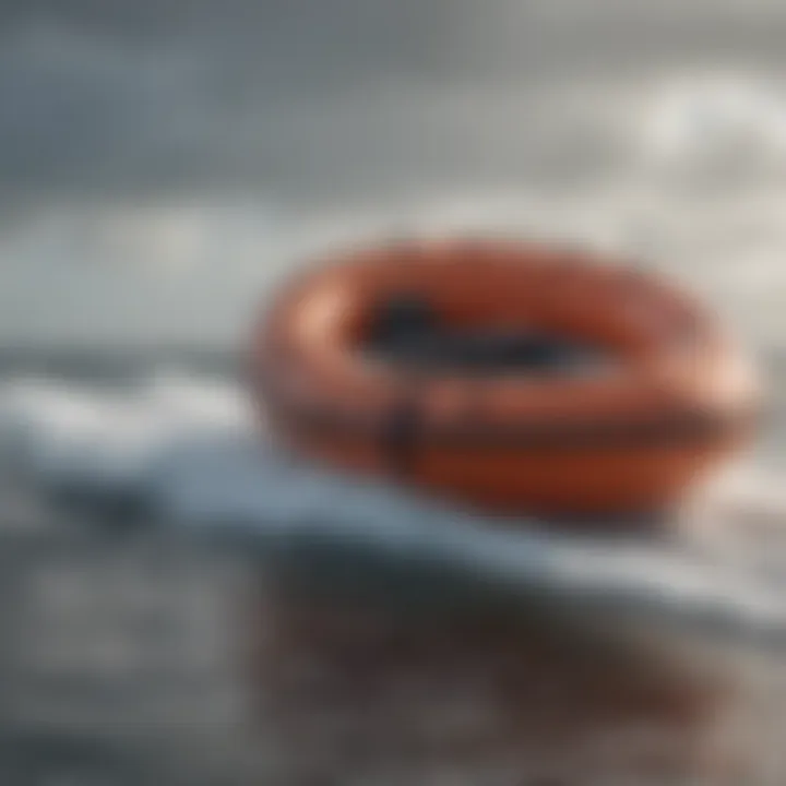 A performance test of an inflatable dinghy in rough waters.