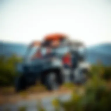 Adventure Ready A family enjoying a road trip in a utility vehicle
