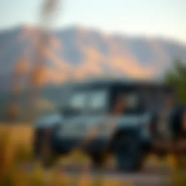 Versatile Lifestyle A utility vehicle parked in a scenic outdoor location