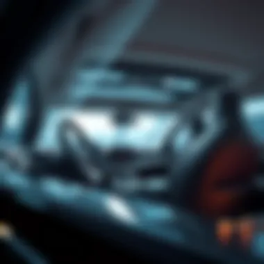 Innovative Interior Design in Hybrid Crossovers Interior design of a modern hybrid crossover