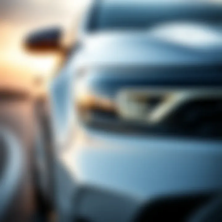 Aerodynamic Excellence: Close-up on Design Close-up of the Kia station wagon's aerodynamic design