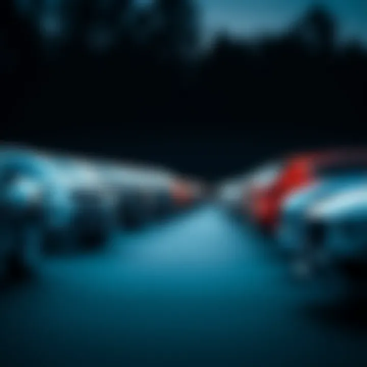 An array of popular 4x4 SUV models lined up