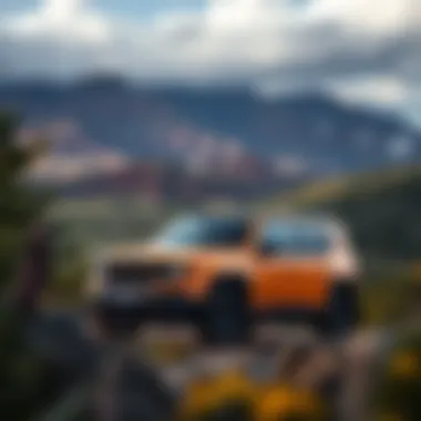 A scenic outdoor landscape ideal for 4x4 SUV adventures