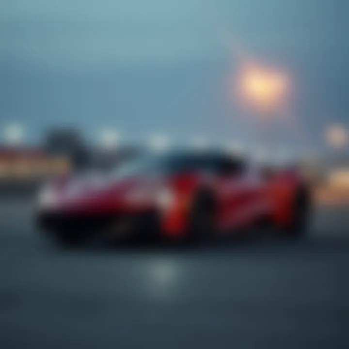 Sleek Modern Sports Car Sleek design of a modern two-door sports car