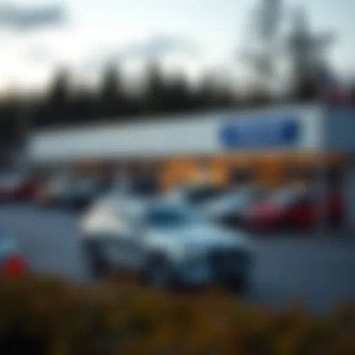 Scenic view of a used Volvo dealership in Bridgewater