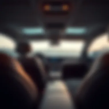 Luxurious interior of a full-size sedan showcasing comfort