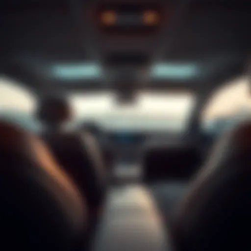 Luxurious interior of a full-size sedan showcasing comfort