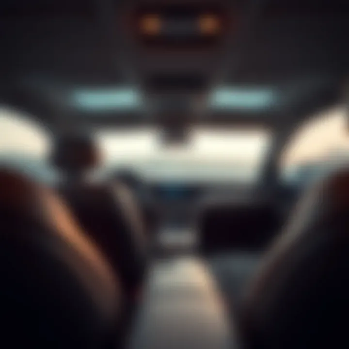 Luxurious interior of a full-size sedan showcasing comfort