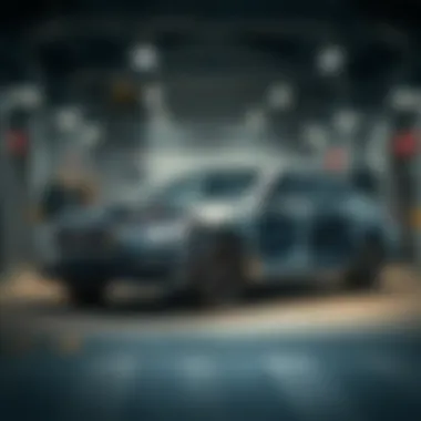 Cutaway view highlighting the advanced performance features of a sedan