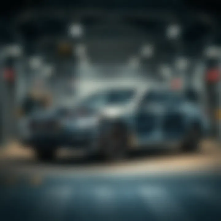 Cutaway view highlighting the advanced performance features of a sedan