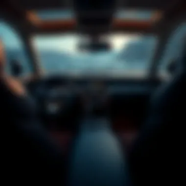 Interior view highlighting the luxurious cabin features and advanced infotainment system