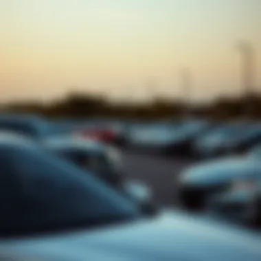 Diverse Selection of Used Acura Models Sales lot showcasing various Acura models